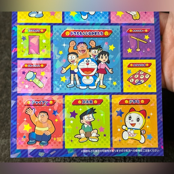 Hotto Motto Doraemon Sticker Sheet Holographic Shiny Japan Exclusive Official - Picture 5 of 6